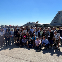 UIA 2023 Yom Ha’atzmaut Mission and Major Donor Mission participants at Tel Nof air force base